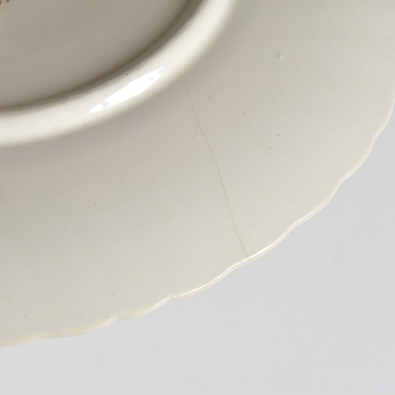 Antique Saucer U&C Sarreguemines Louis XV C