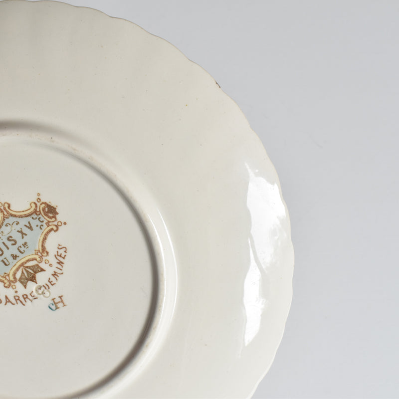 Antique Saucer U&C Sarreguemines Louis XV C