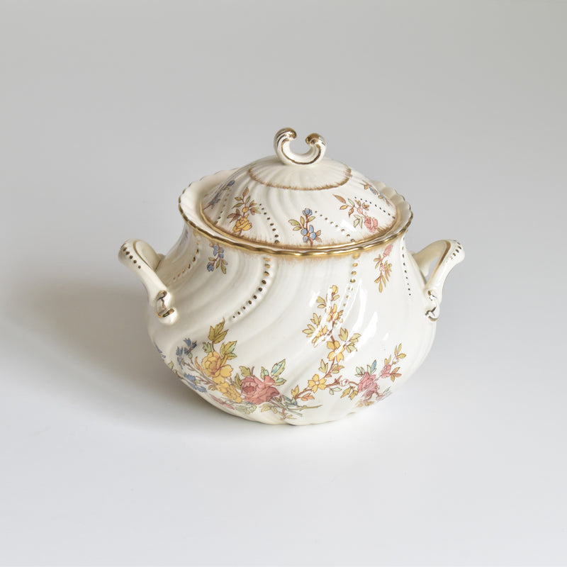 Antique Sugar Pot U&C Sarreguemines Louis XV