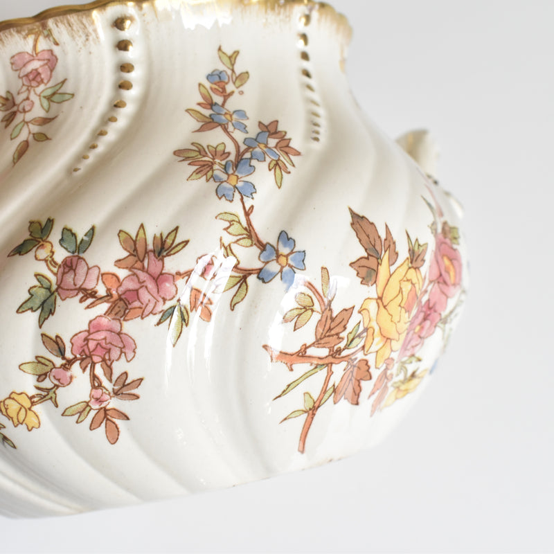 Antique Sugar Pot U&C Sarreguemines Louis XV