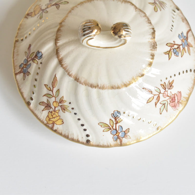 Antique Sugar Pot U&C Sarreguemines Louis XV