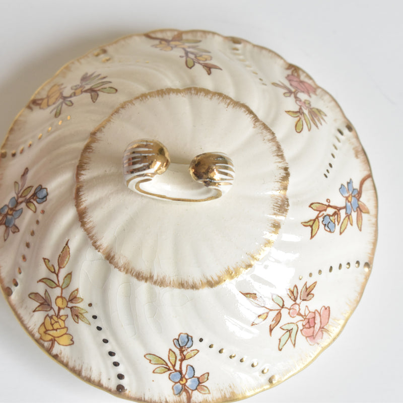 Antique Sugar Pot U&C Sarreguemines Louis XV