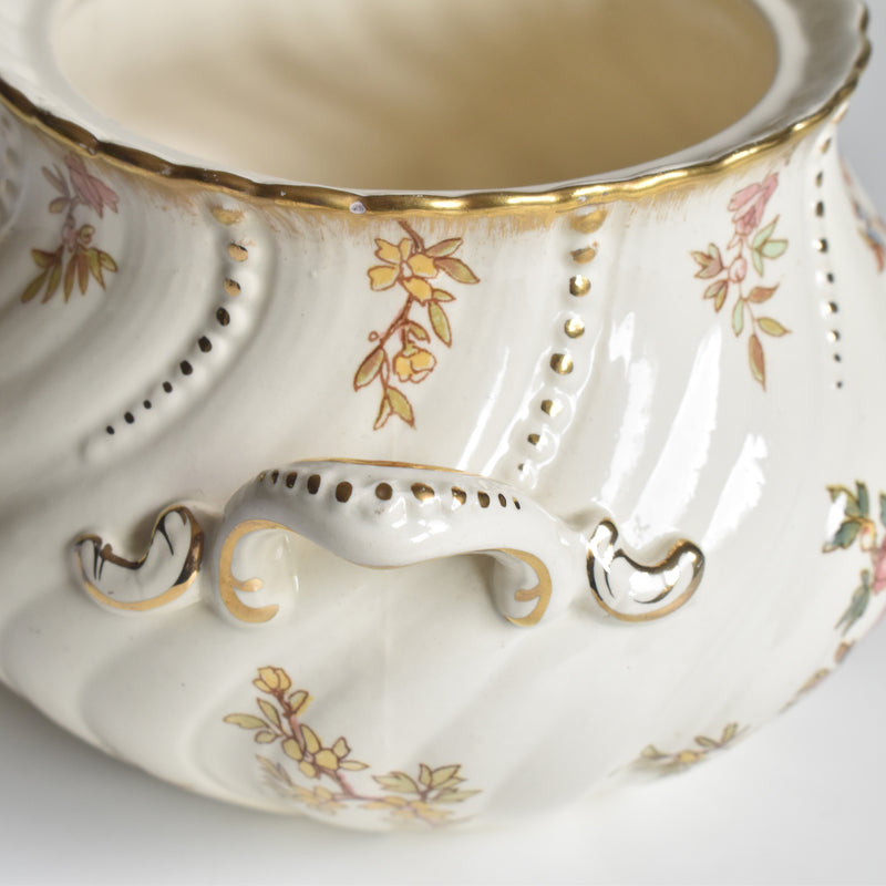 Antique Sugar Pot U&C Sarreguemines Louis XV