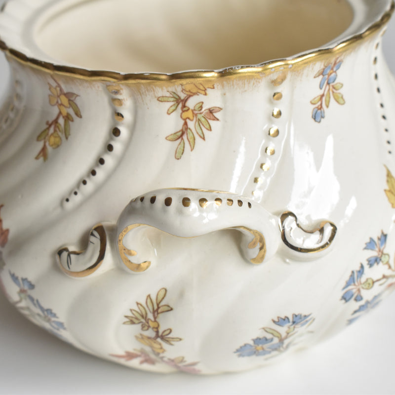 Antique Sugar Pot U&C Sarreguemines Louis XV