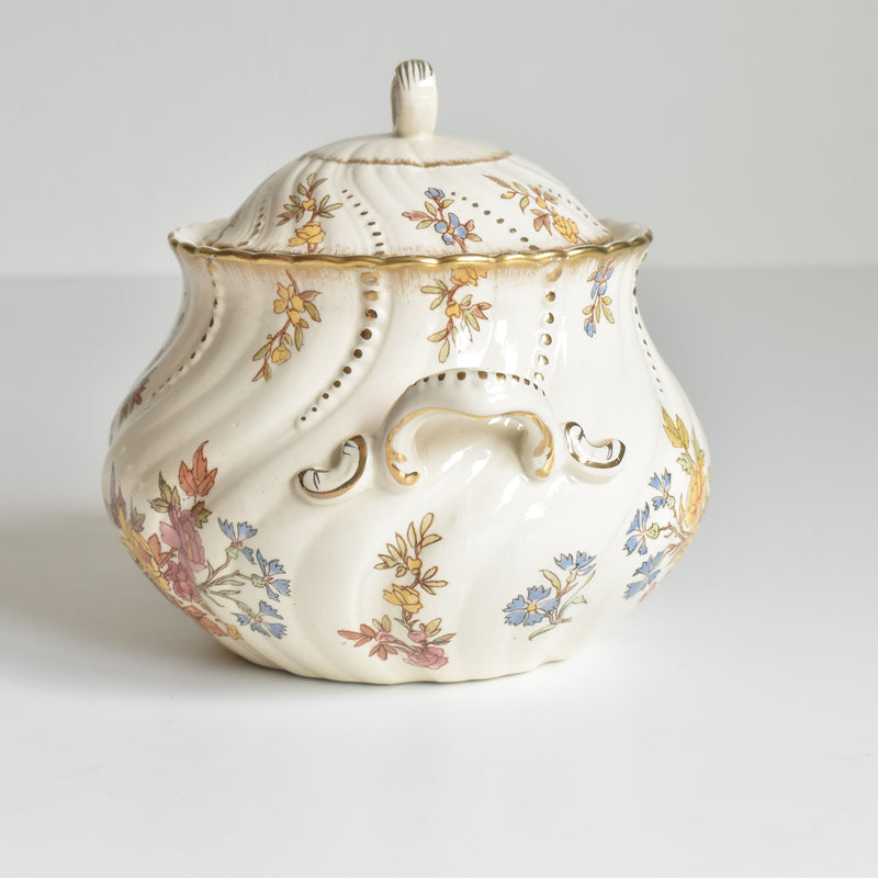Antique Sugar Pot U&C Sarreguemines Louis XV