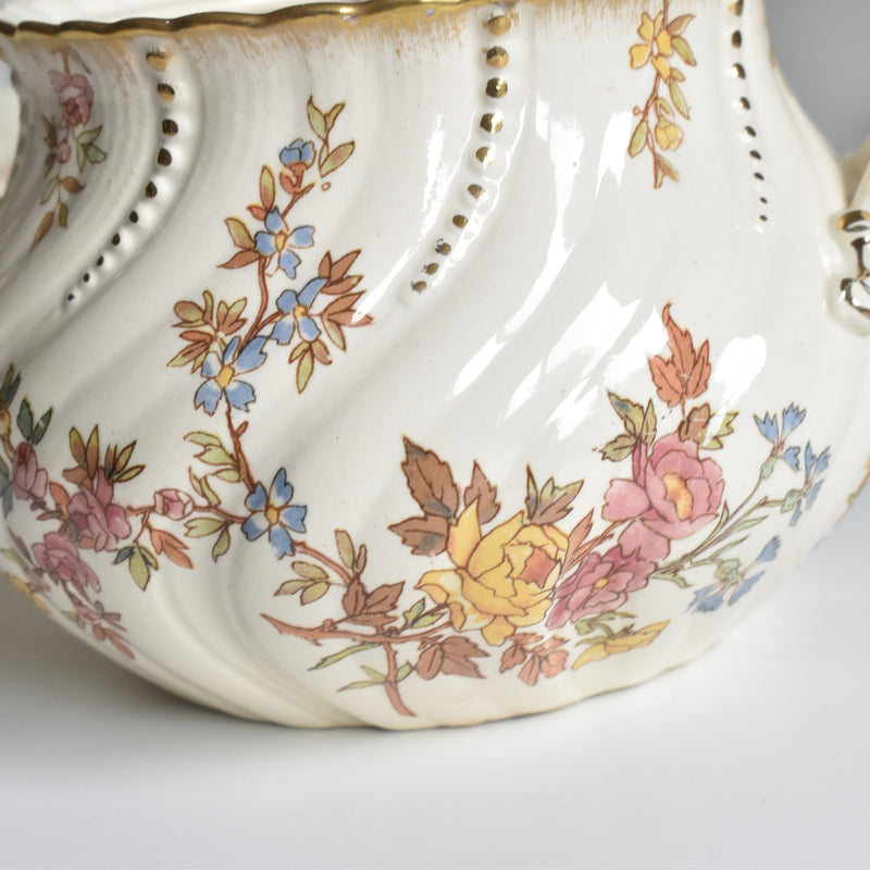 Antique Sugar Pot U&C Sarreguemines Louis XV