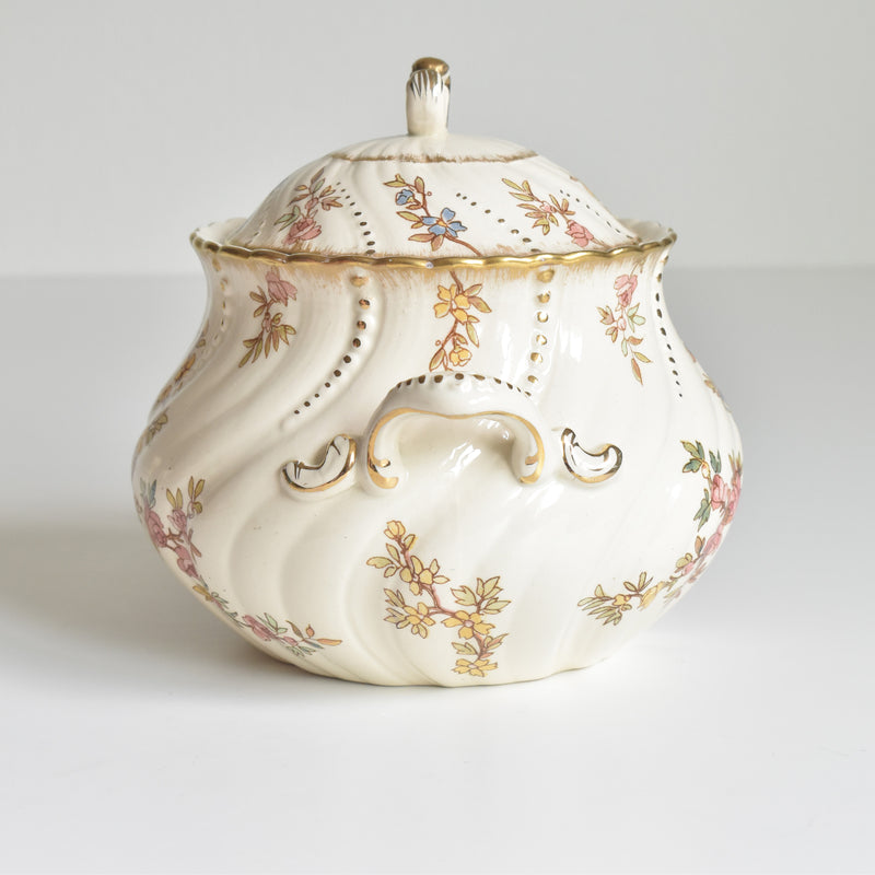 Antique Sugar Pot U&C Sarreguemines Louis XV