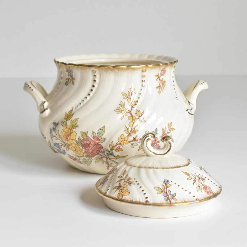Antique Sugar Pot U&C Sarreguemines Louis XV