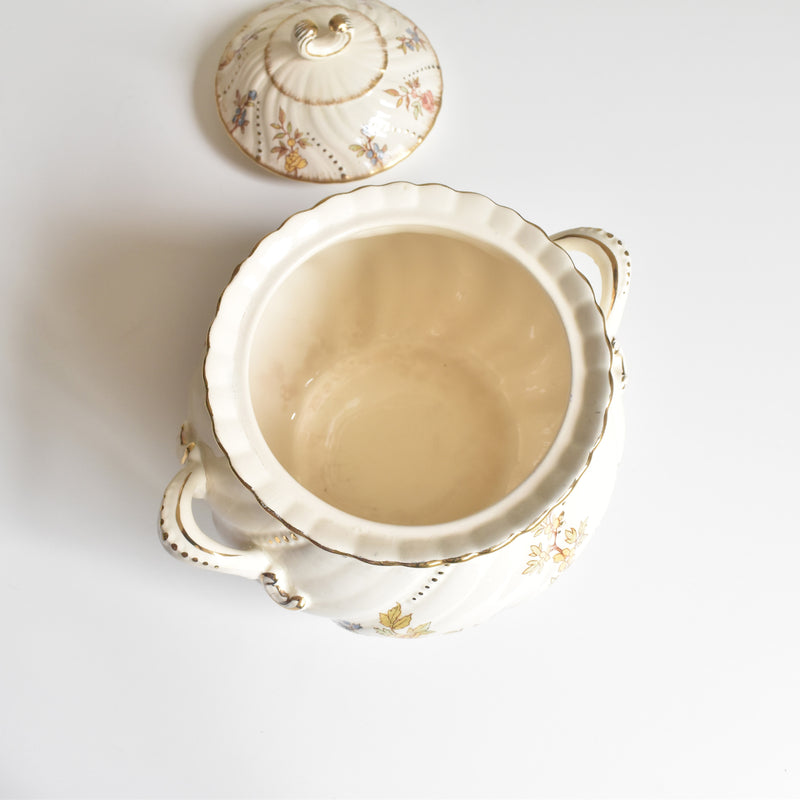 Antique Sugar Pot U&C Sarreguemines Louis XV