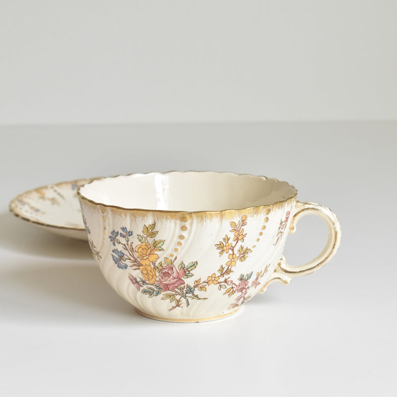 アンティークティーカップ＆ソーサー U&Cサルグミンヌ Louis XV A