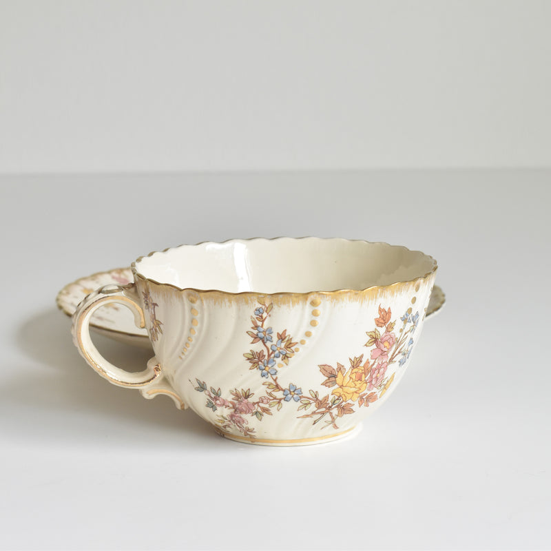 アンティークティーカップ＆ソーサー U&Cサルグミンヌ Louis XV B