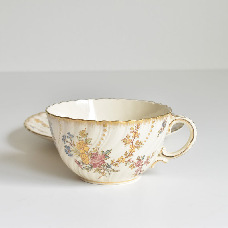 アンティークティーカップ＆ソーサー U&Cサルグミンヌ Louis XV B