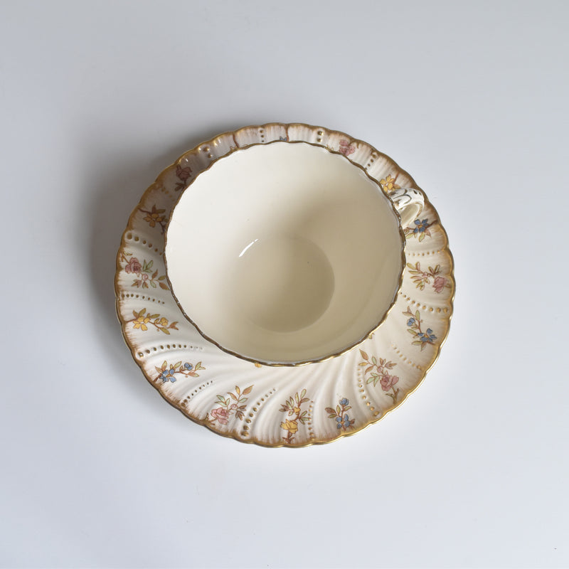 アンティークティーカップ＆ソーサー U&Cサルグミンヌ Louis XV B