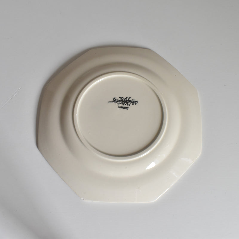 Vintage dessert plate Digoin & Sarreguemines Octagonal A