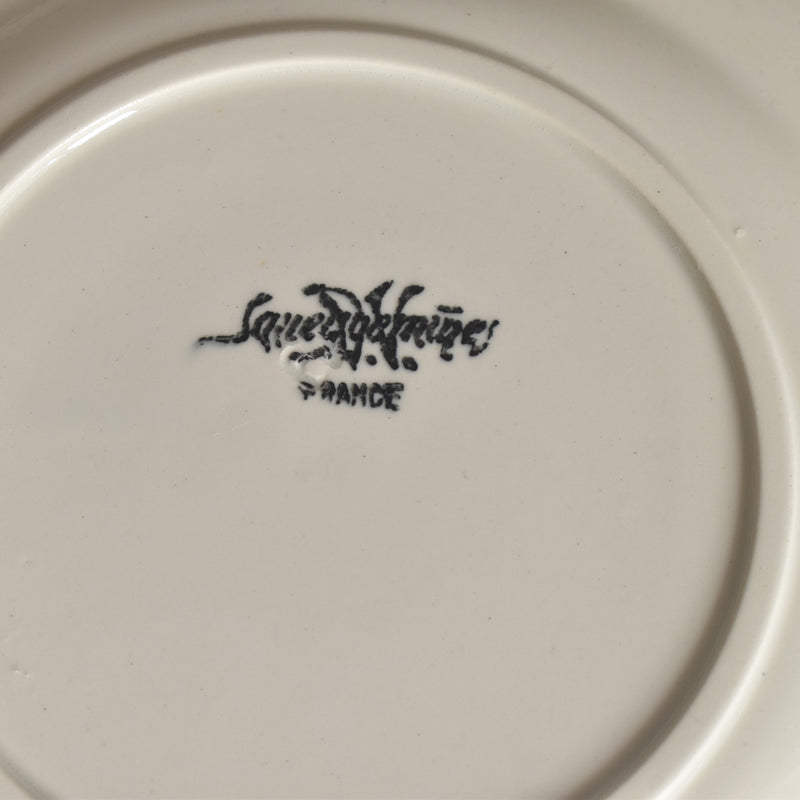 Vintage dessert plate Digoin & Sarreguemines Octagonal A