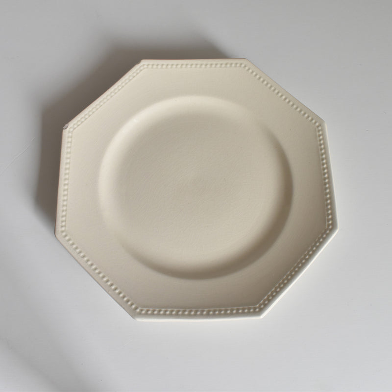 Vintage Dessert Plate Digoin & Sarreguemines Octagonal B