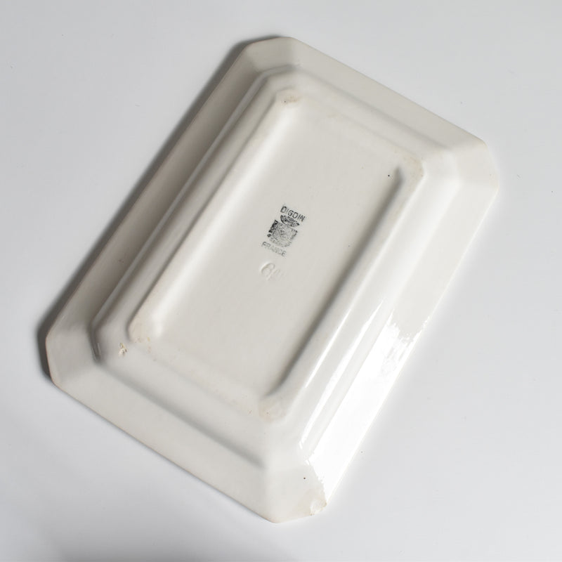 Vintage Rectangular Plate, Digoin & Sarreguemines