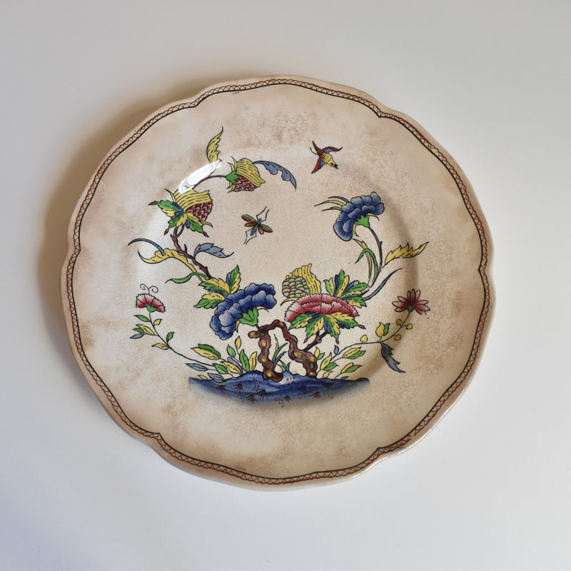 Antique dessert plate, U&C Sarreguemines, Rouen D