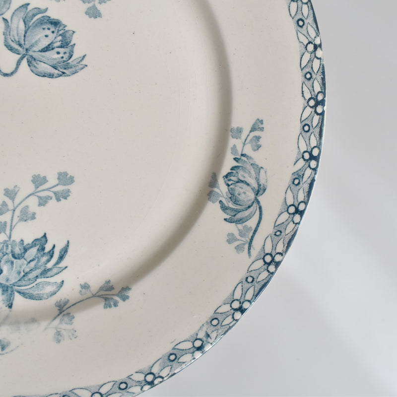 Antique Dessert Plate U&C Sarreguemines Royat A