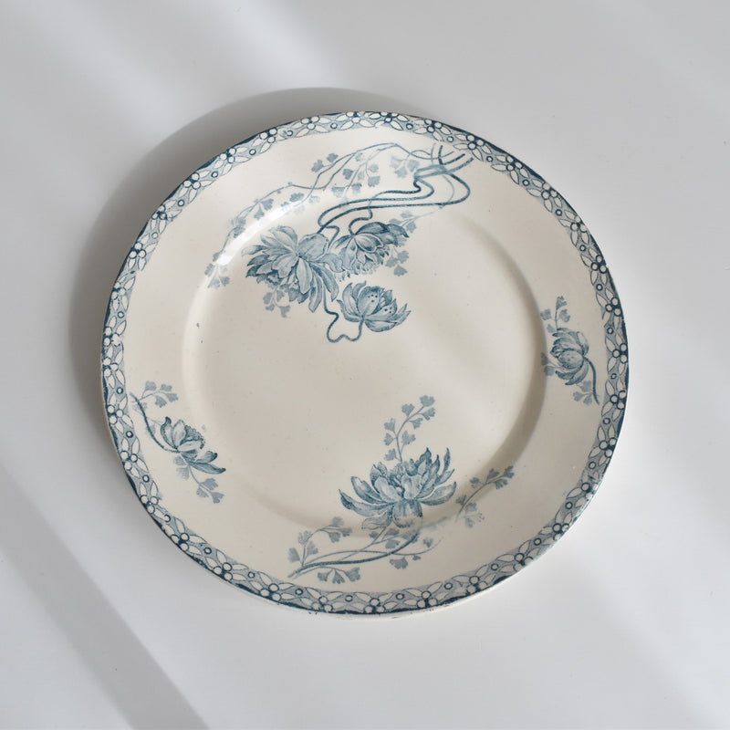 Antique Dessert Plate U&C Sarreguemines Royat A