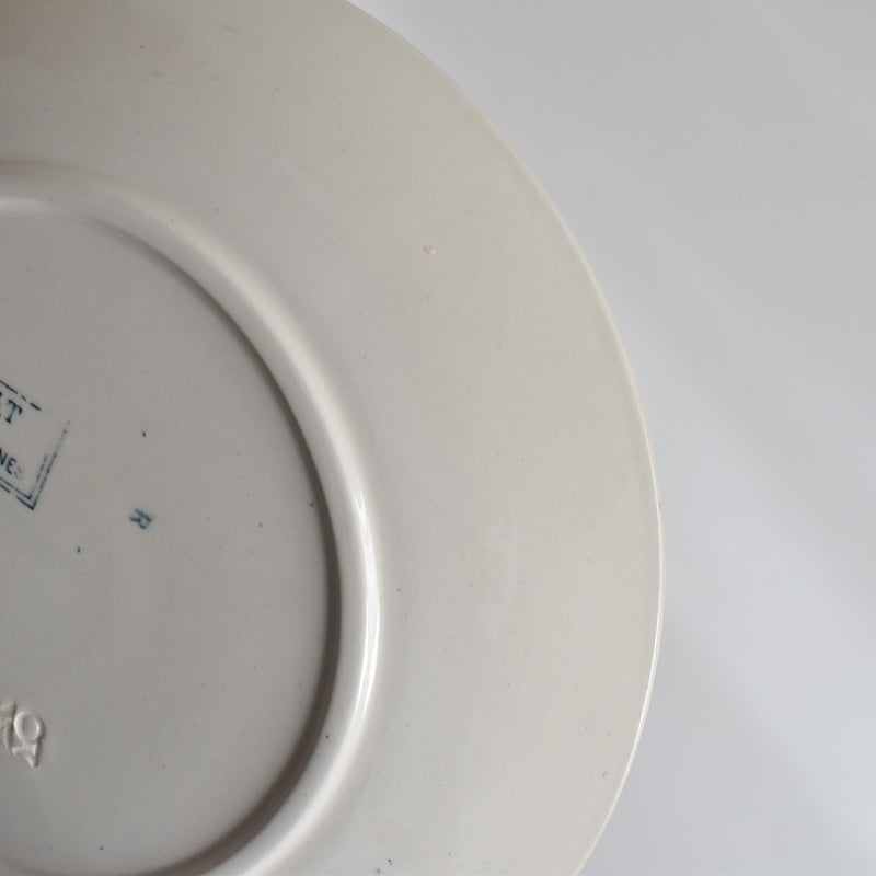 Antique Dessert Plate, U&C Sarreguemines Royat B