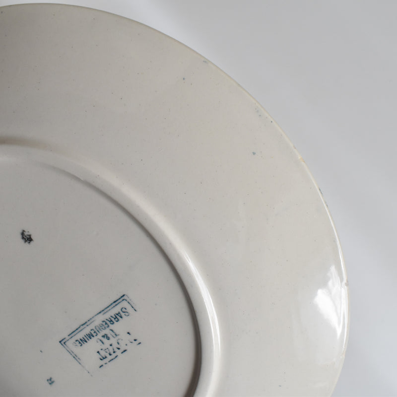 Antique Dessert Plate, U&C Sarreguemines Royat B