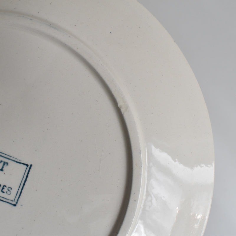 Antique Dessert Plate - U&C Sarreguemines Royat C