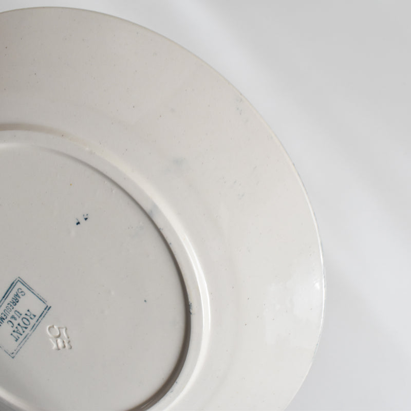 Antique Dessert Plate - U&C Sarreguemines Royat D