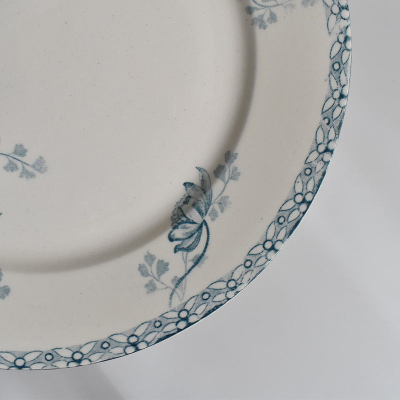Antique Dessert Plate, U&C Sarreguemines Royat E
