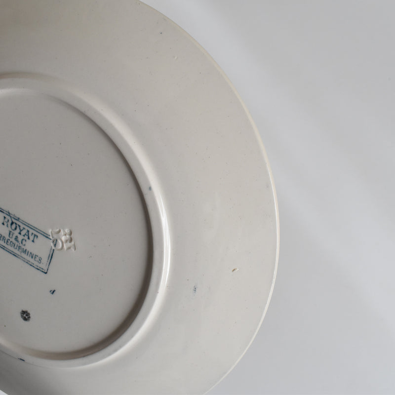 Antique Dessert Plate, U&C Sarreguemines Royat E