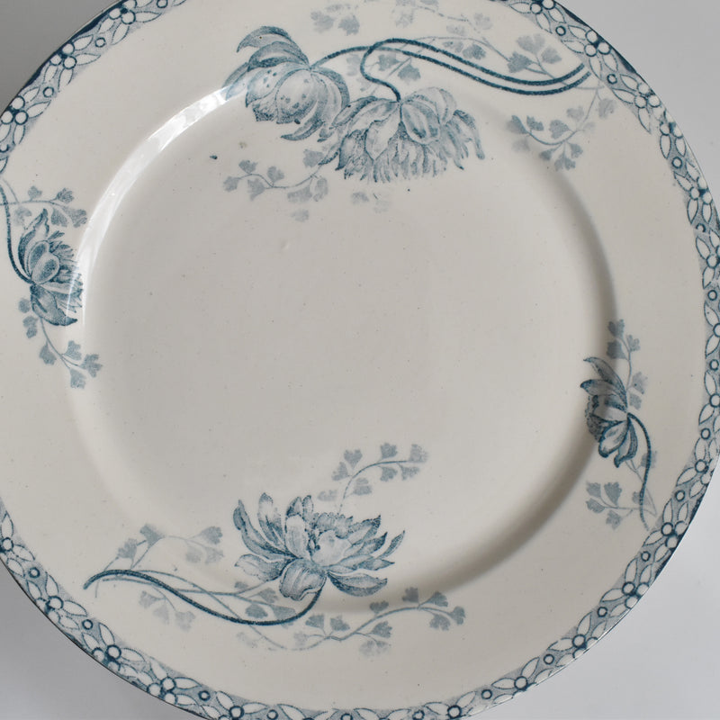 Antique Dessert Plate, U&C Sarreguemines Royat E