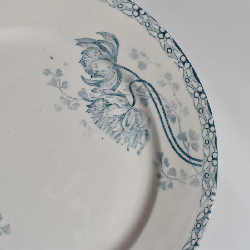 Antique Dessert Plate, U&C Sarreguemines Royat E