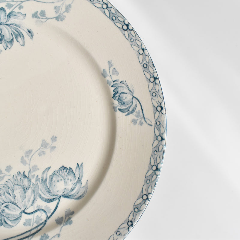 Antique dessert plate, U&C Sarreguemines Royat (Royat), F