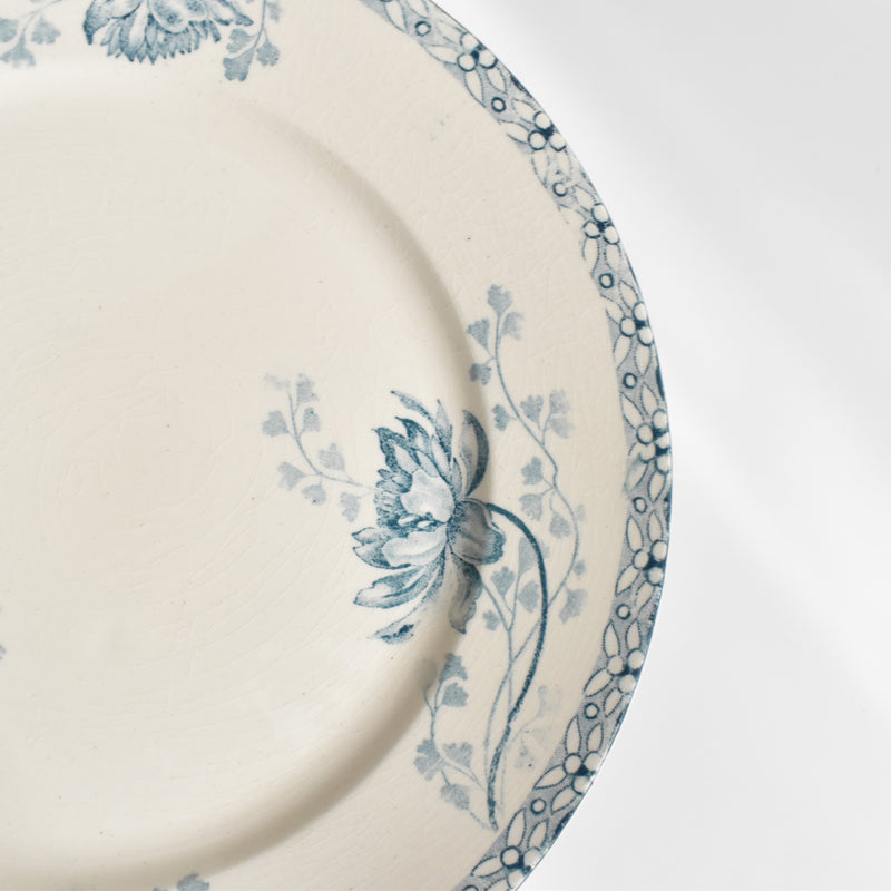 Antique dessert plate, U&C Sarreguemines Royat (Royat), F