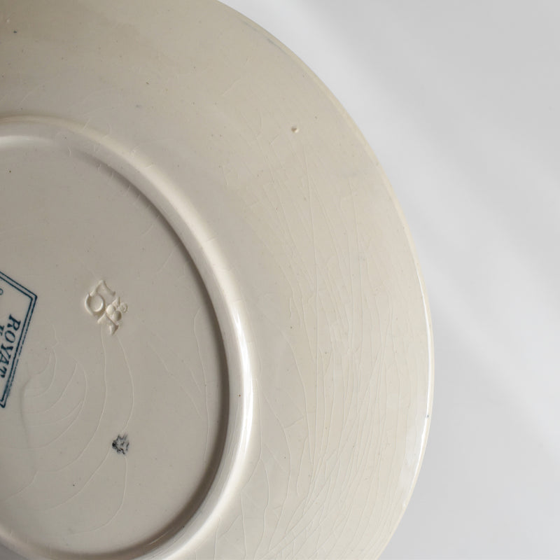 Antique dessert plate, U&C Sarreguemines Royat (Royat), F