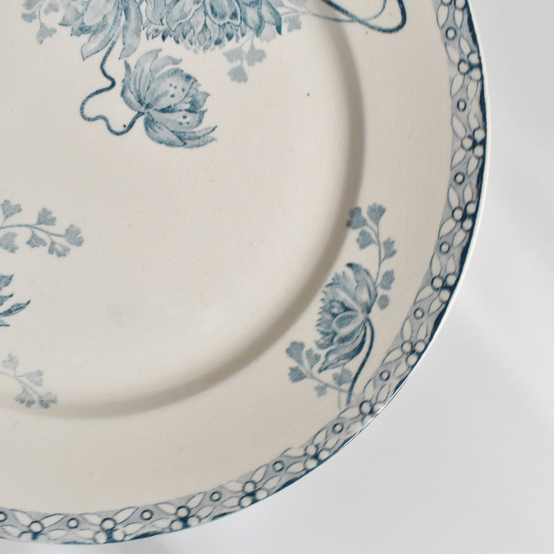Antique Dessert Plate, U&C Sarreguemines Royat H