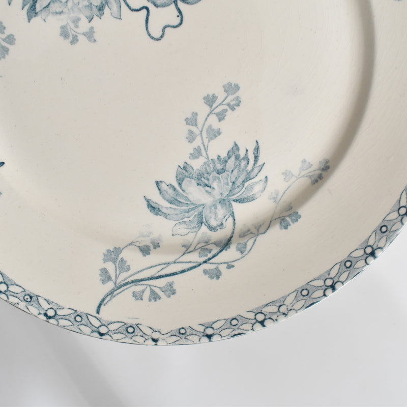 Antique Dessert Plate, U&C Sarreguemines Royat H