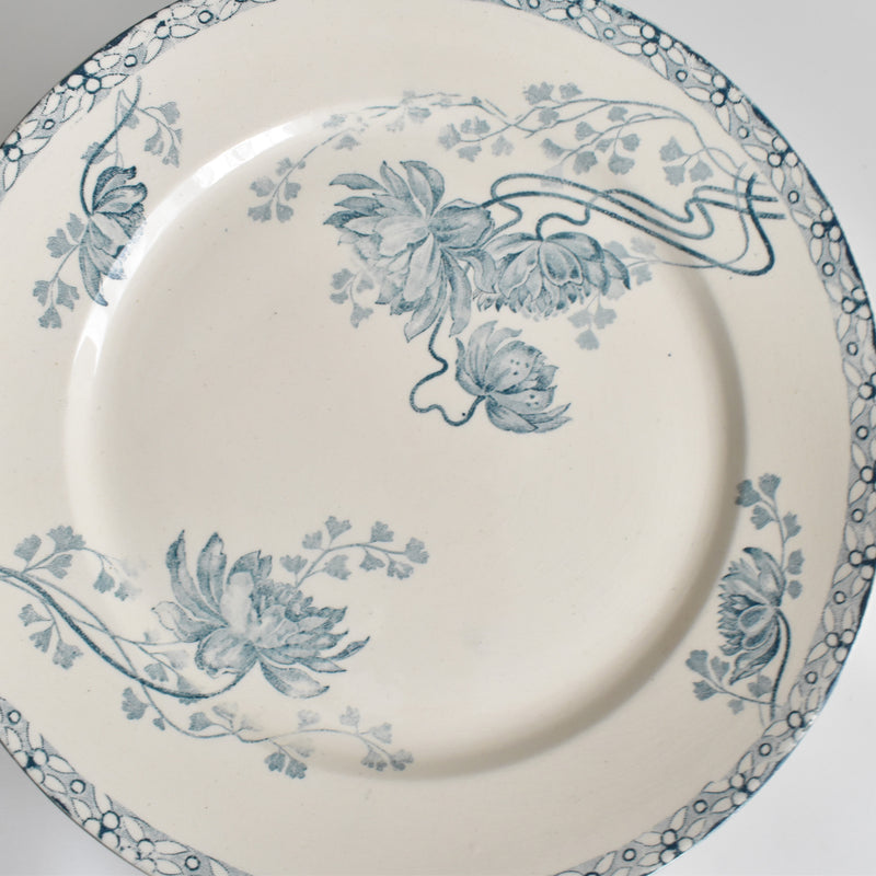 Antique Dessert Plate, U&C Sarreguemines Royat H