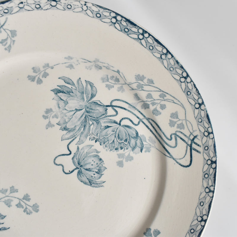 Antique Dessert Plate, U&C Sarreguemines Royat H
