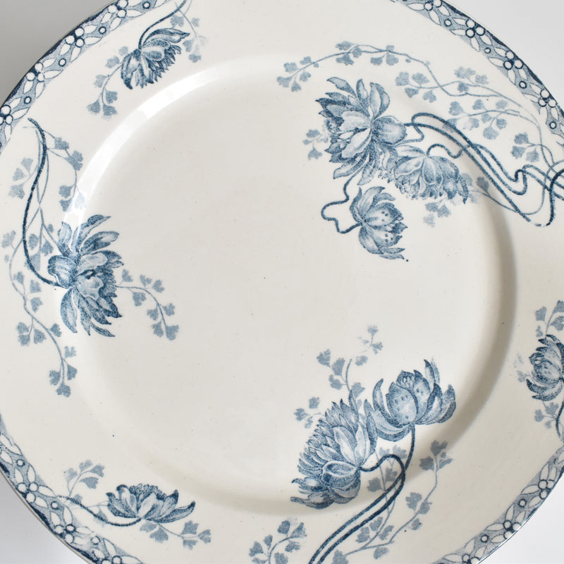 Antique Plate U&C Sarreguemines Royat A