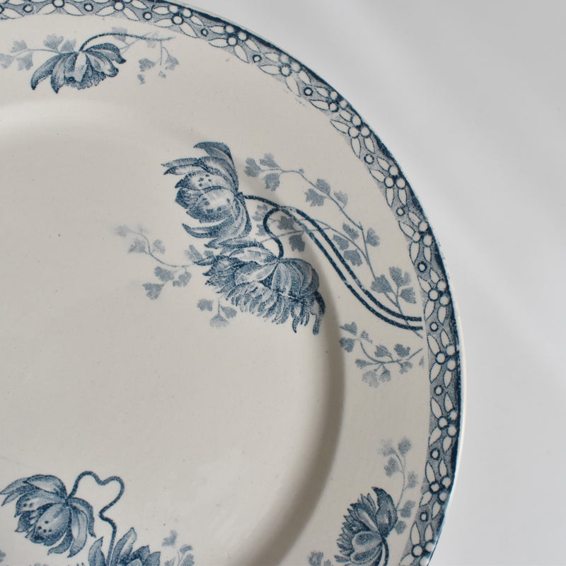 Antique Plate U&C Sarreguemines Royat B