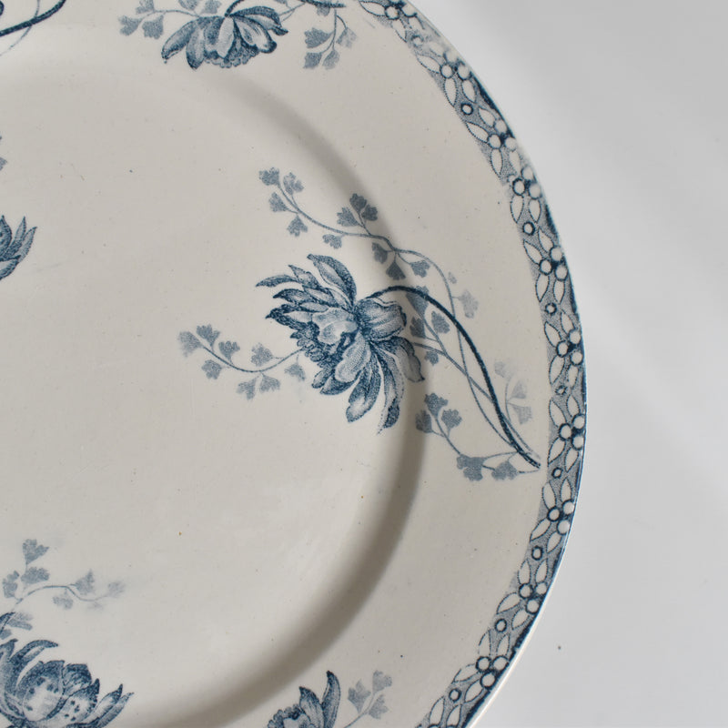 Antique Plate U&C Sarreguemines Royat B
