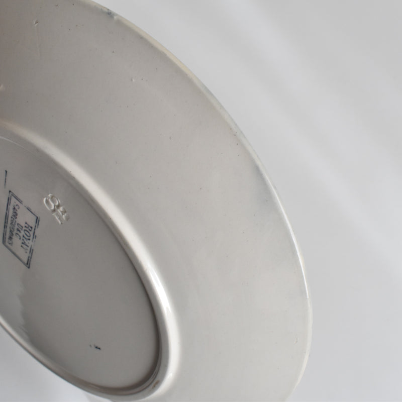 Antique Plate U&C Sarreguemines Royat B