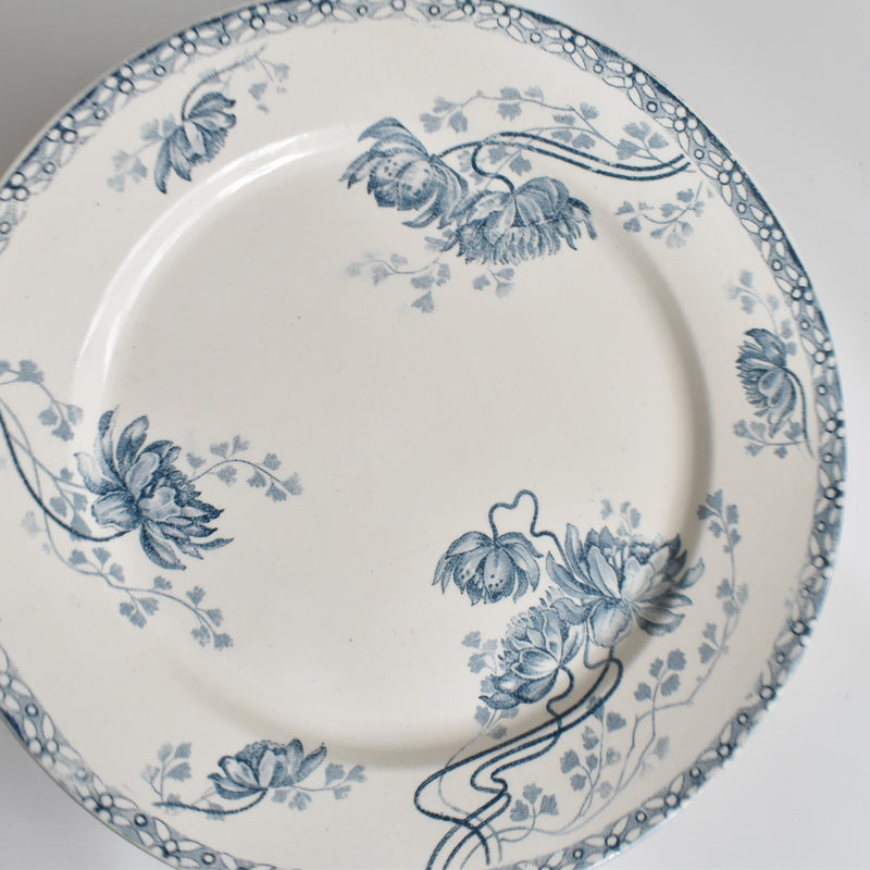 Antique Plate U&C Sarreguemines Royat B
