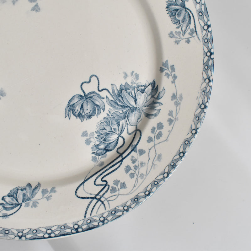 Antique Plate U&C Sarreguemines Royat B