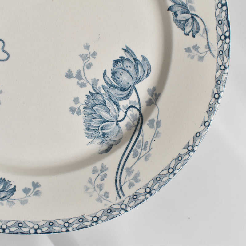 Antique Plate: U&C Sarreguemines Royat C