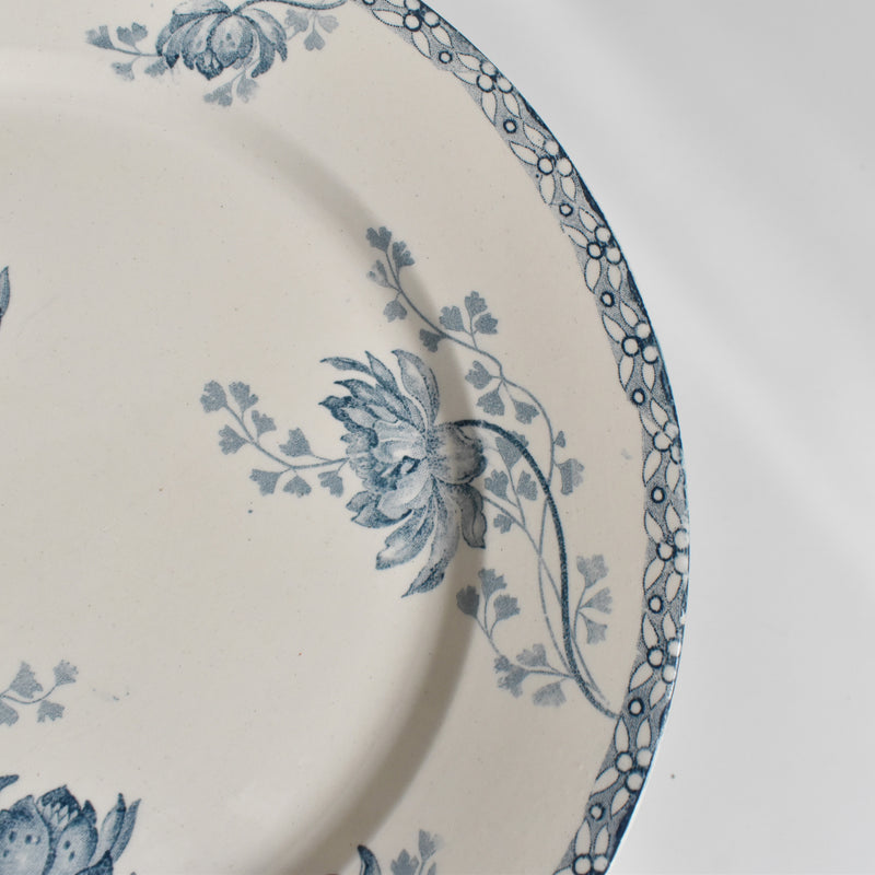 Antique Plate: U&C Sarreguemines Royat C