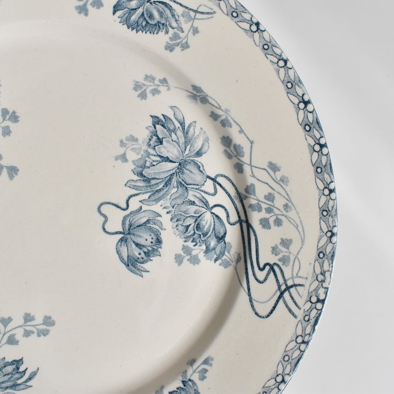 Antique Plate: U&C Sarreguemines Royat C