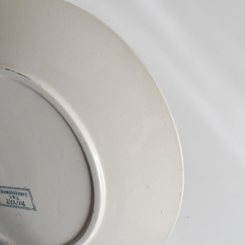 Antique Plate: U&C Sarreguemines Royat C