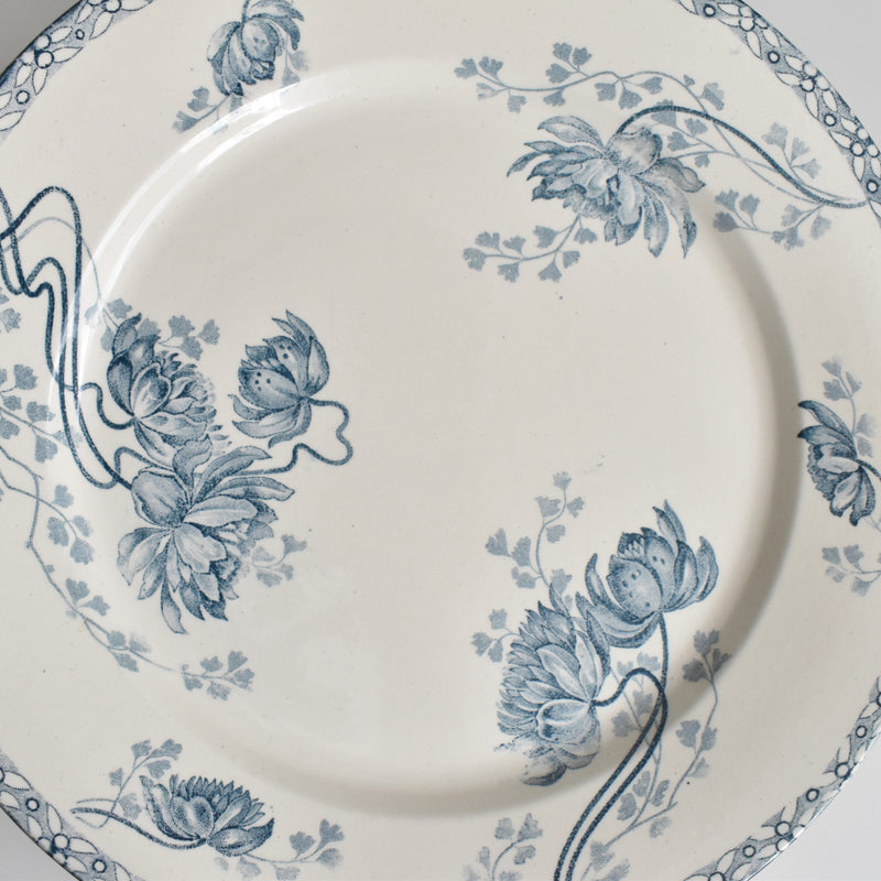 Antique Plate: U&C Sarreguemines Royat C